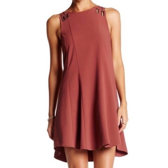 Free People Baby Love Terracota Mini Sleeveless Back Cut Out Dress Size Small - Picture 3 of 8